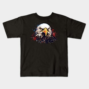 Memorial day, cool eagle, patriotic eagle USA Kids T-Shirt